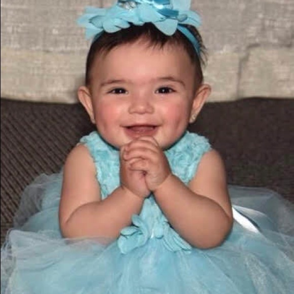 Aqua dress - Picture 2 of 2